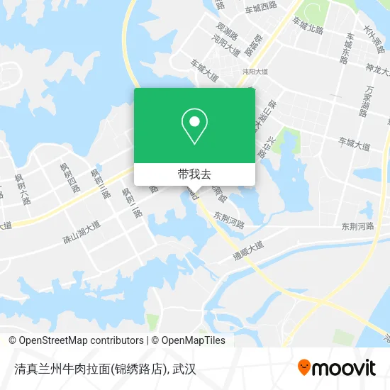 清真兰州牛肉拉面(锦绣路店)地图