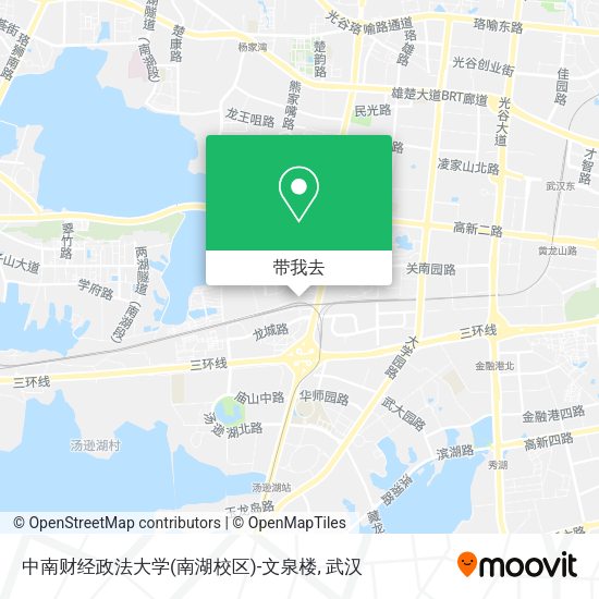 中南财经政法大学(南湖校区)-文泉楼地图