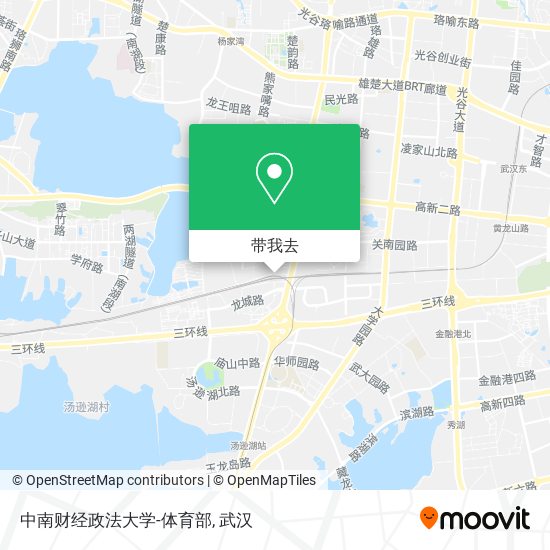 中南财经政法大学-体育部地图