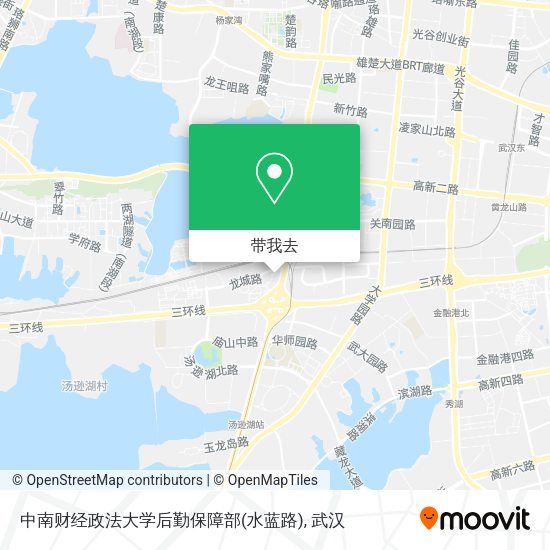 中南财经政法大学后勤保障部(水蓝路)地图