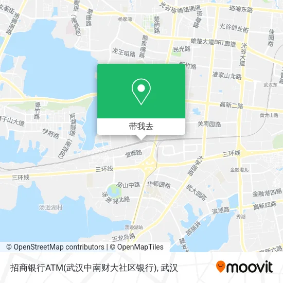 招商银行ATM(武汉中南财大社区银行)地图