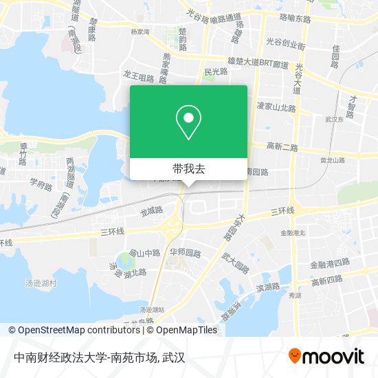 中南财经政法大学-南苑市场地图