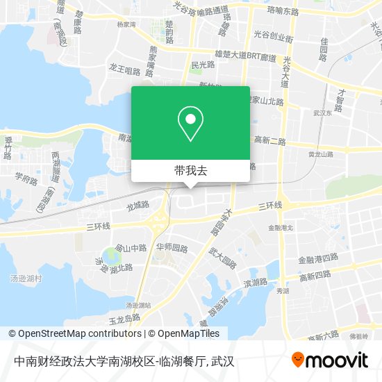 中南财经政法大学南湖校区-临湖餐厅地图