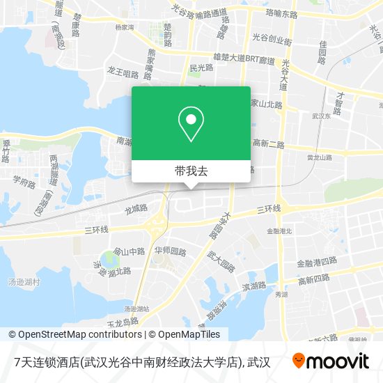 7天连锁酒店(武汉光谷中南财经政法大学店)地图