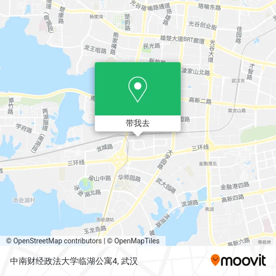 中南财经政法大学临湖公寓4地图