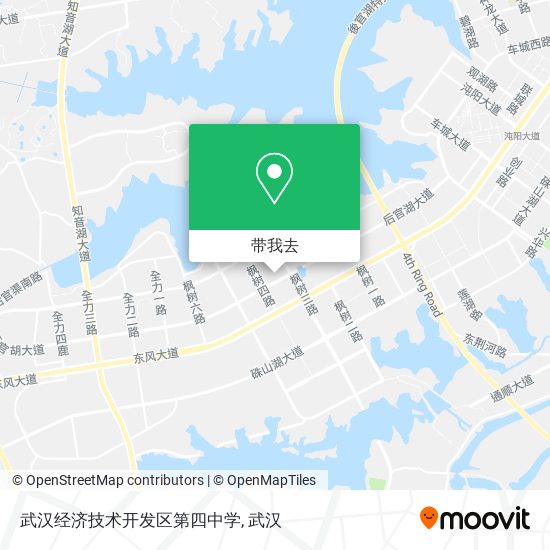 武汉经济技术开发区第四中学地图