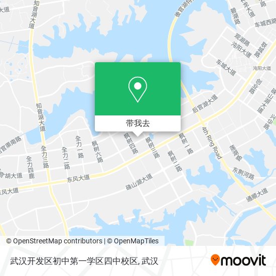武汉开发区初中第一学区四中校区地图