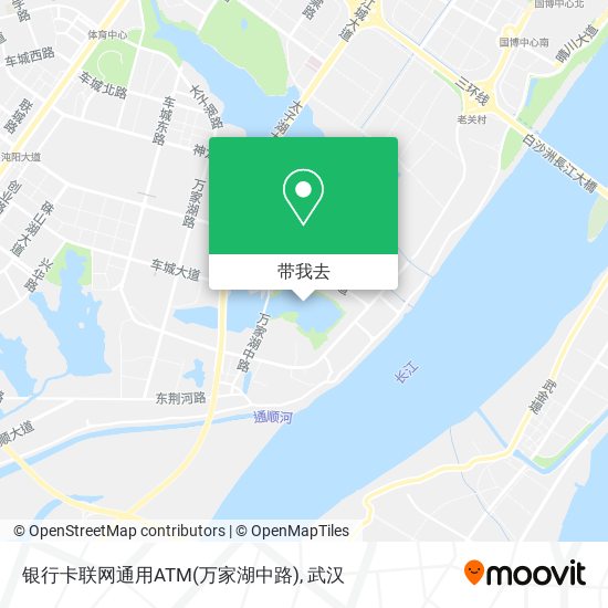 银行卡联网通用ATM(万家湖中路)地图