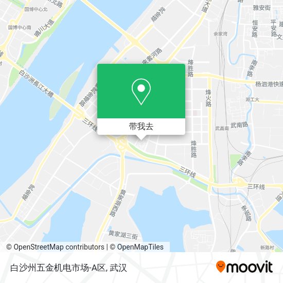 白沙州五金机电市场-A区地图