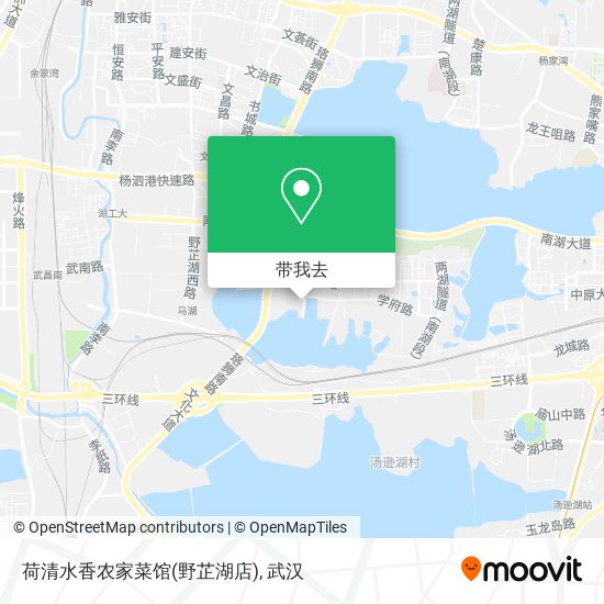 荷清水香农家菜馆(野芷湖店)地图