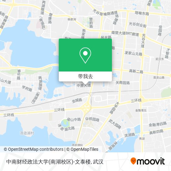 中南财经政法大学(南湖校区)-文泰楼地图