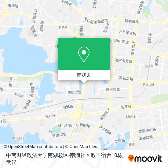 中南财经政法大学南湖校区-南湖社区教工宿舍10栋地图
