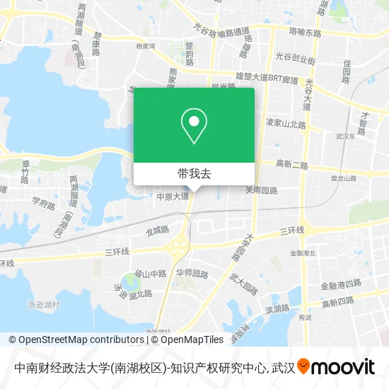 中南财经政法大学(南湖校区)-知识产权研究中心地图