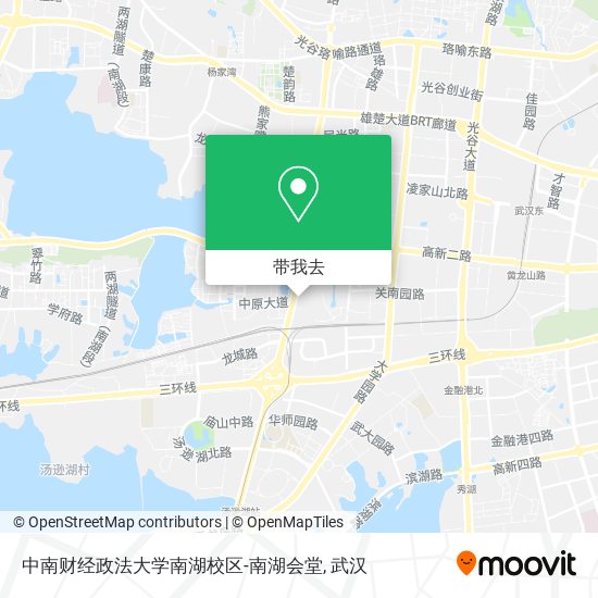 中南财经政法大学南湖校区-南湖会堂地图