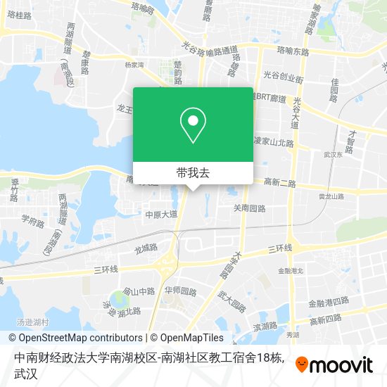中南财经政法大学南湖校区-南湖社区教工宿舍18栋地图