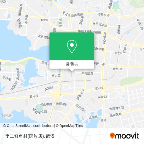 李二鲜鱼村(民族店)地图