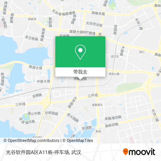 光谷软件园A区A11栋-停车场地图