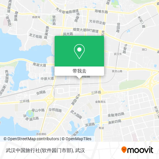 武汉中国旅行社(软件园门市部)地图