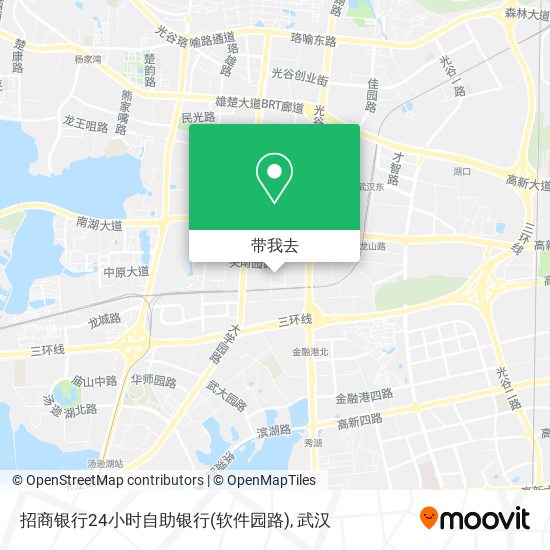 招商银行24小时自助银行(软件园路)地图