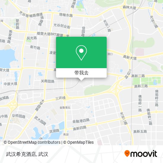 武汉希克酒店地图