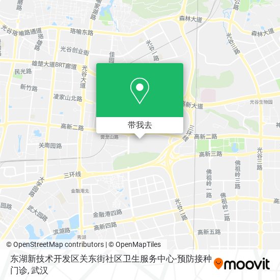 东湖新技术开发区关东街社区卫生服务中心-预防接种门诊地图