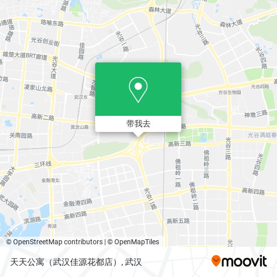 天天公寓（武汉佳源花都店）地图