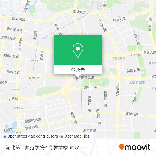湖北第二师范学院-1号教学楼地图