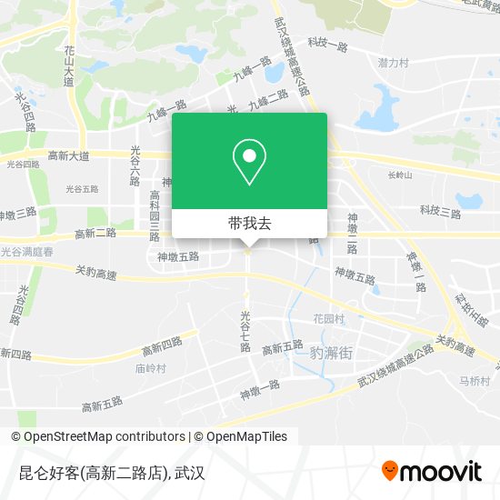 昆仑好客(高新二路店)地图