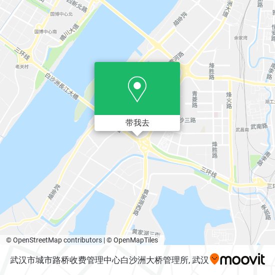 武汉市城市路桥收费管理中心白沙洲大桥管理所地图