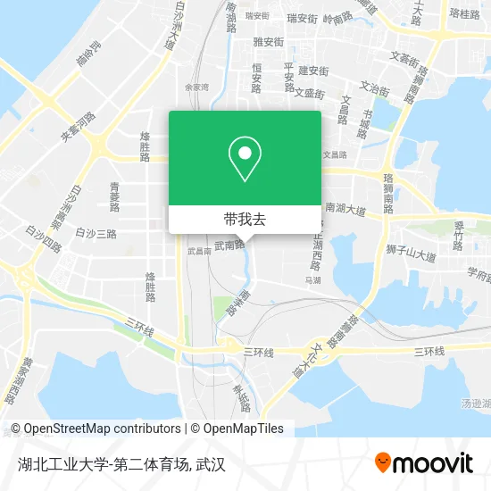 湖北工业大学-第二体育场地图