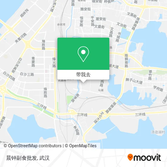 晨钟副食批发地图