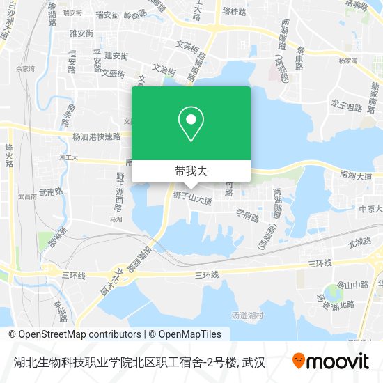 湖北生物科技职业学院北区职工宿舍-2号楼地图