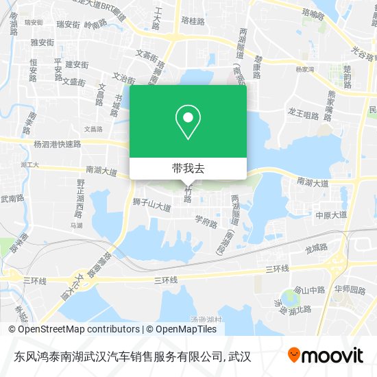 东风鸿泰南湖武汉汽车销售服务有限公司地图