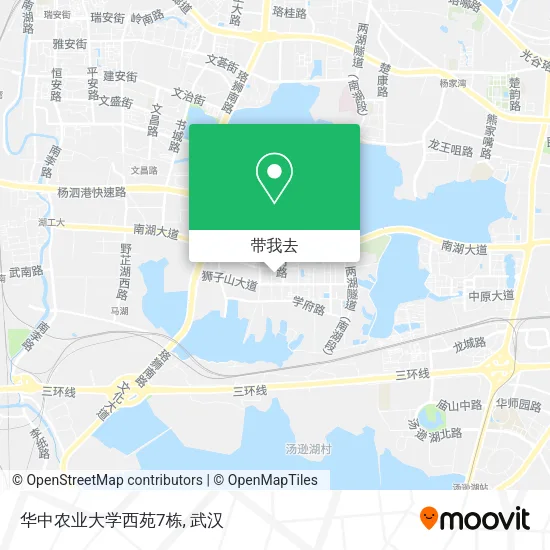 华中农业大学西苑7栋地图