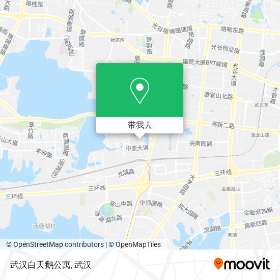 武汉白天鹅公寓地图