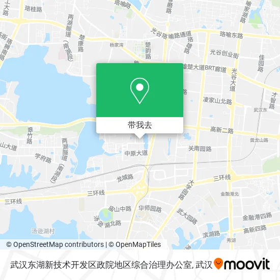 武汉东湖新技术开发区政院地区综合治理办公室地图