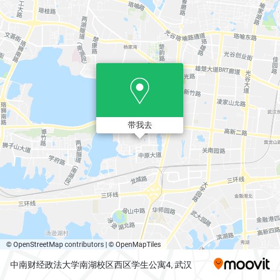 中南财经政法大学南湖校区西区学生公寓4地图