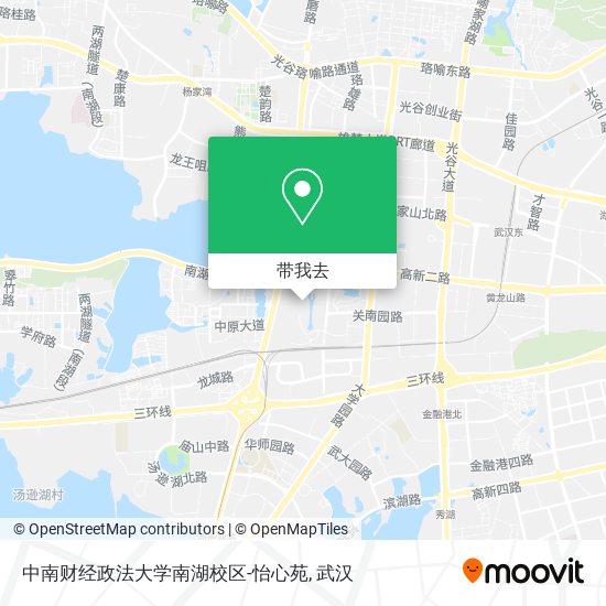 中南财经政法大学南湖校区-怡心苑地图