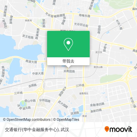 交通银行(华中金融服务中心)地图