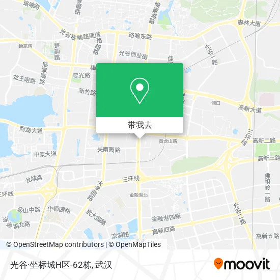 光谷·坐标城H区-62栋地图