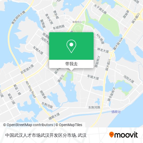 中国武汉人才市场武汉开发区分市场地图