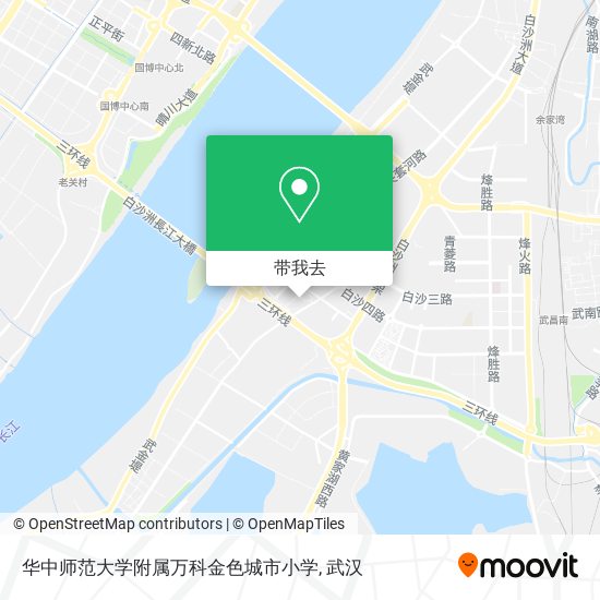 华中师范大学附属万科金色城市小学地图
