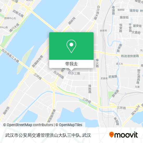 武汉市公安局交通管理洪山大队三中队地图