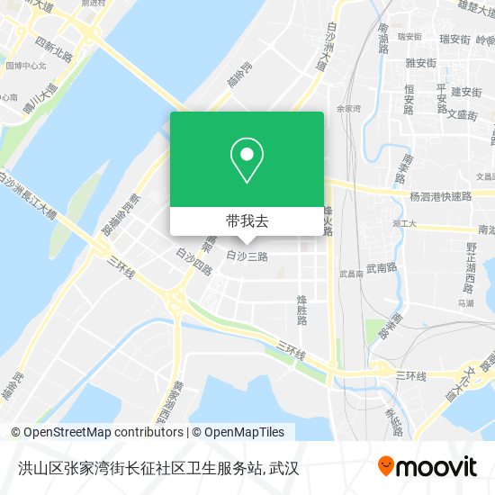 洪山区张家湾街长征社区卫生服务站地图