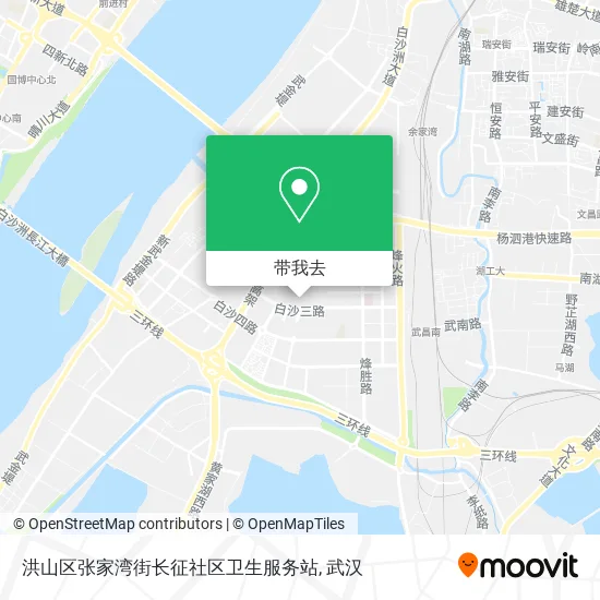 洪山区张家湾街长征社区卫生服务站地图