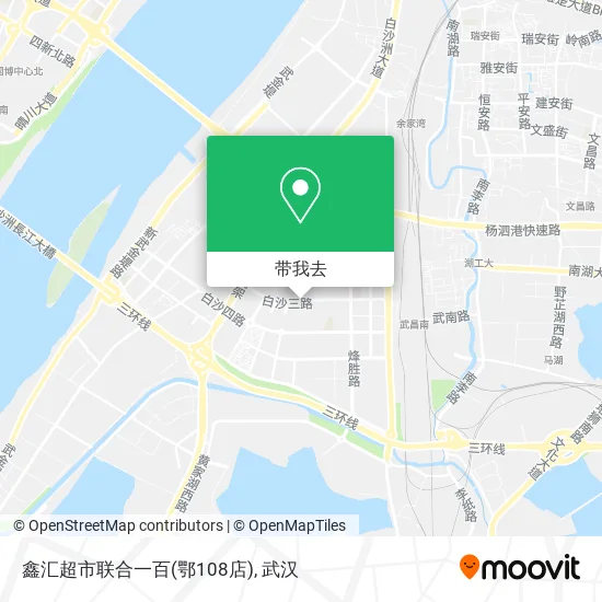 鑫汇超市联合一百(鄂108店)地图