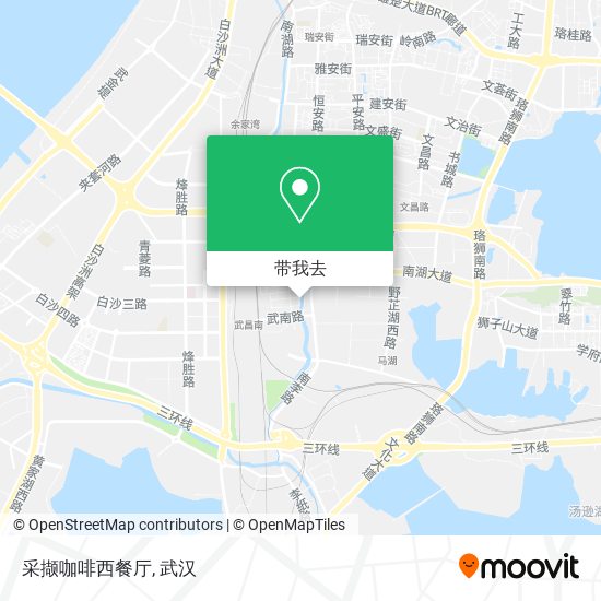 采撷咖啡西餐厅地图