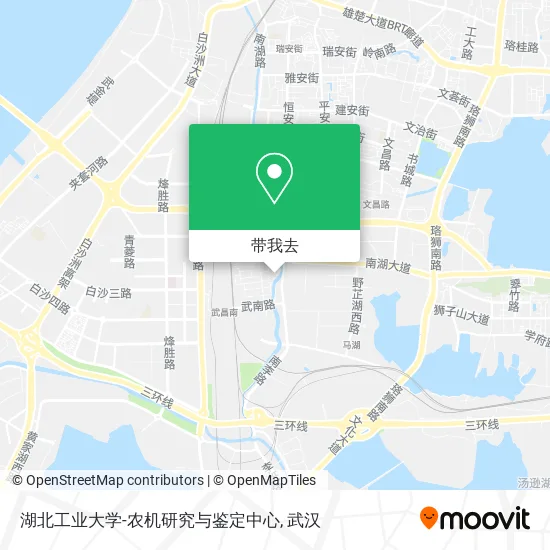 湖北工业大学-农机研究与鉴定中心地图