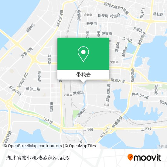 湖北省农业机械鉴定站地图