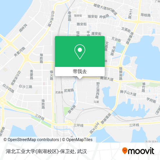 湖北工业大学(南湖校区)-保卫处地图